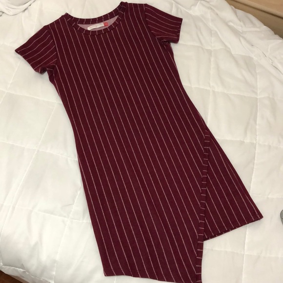 NWOT Asymmetrical Red Dress - Picture 5 of 7